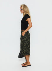 Hudsen Longline Cargo Shorts Camo