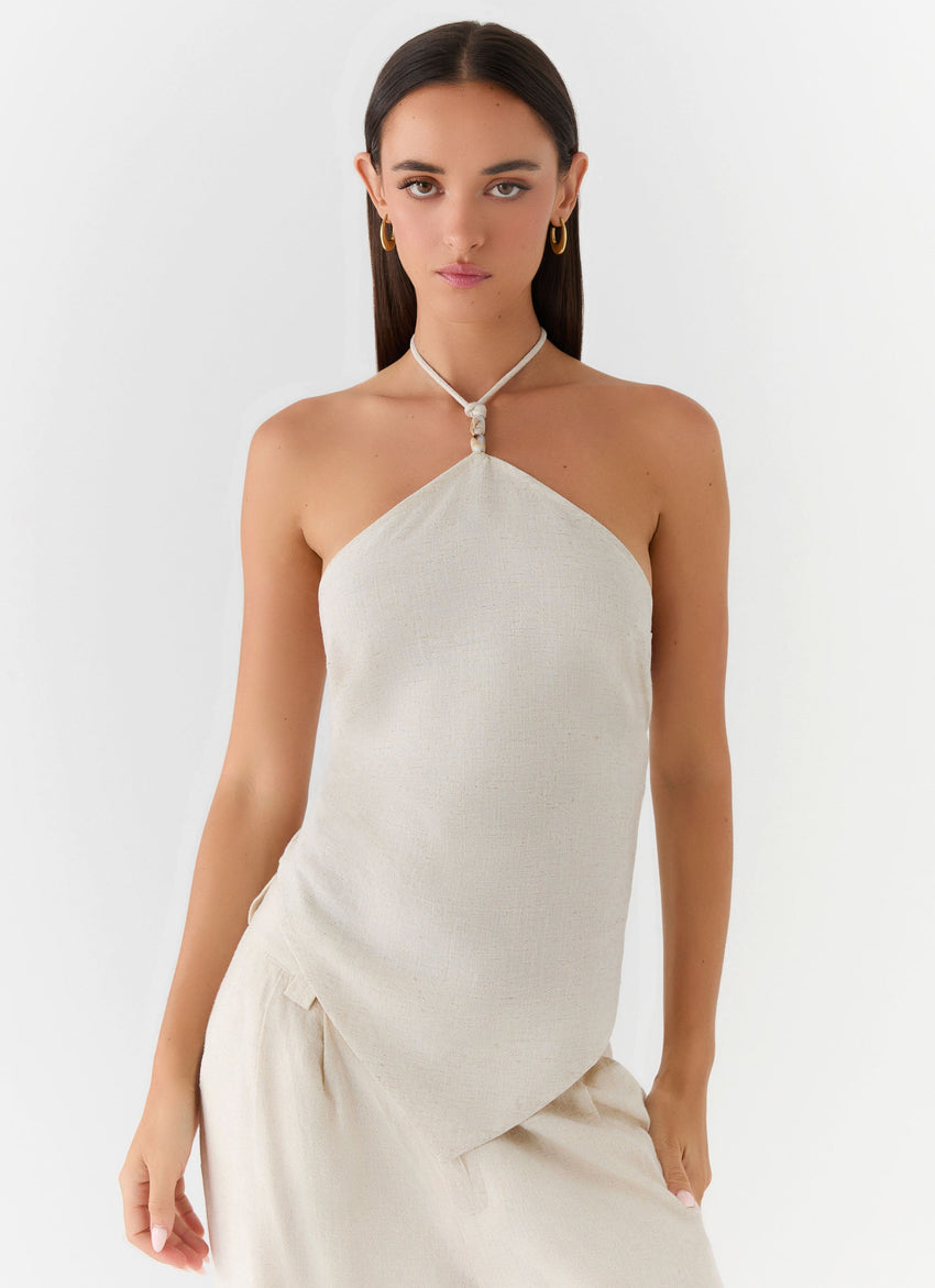 Julissa Halter Top - Oat