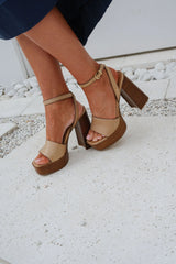 Floria Heel- Banana Leather