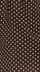 Rachel Tie Back Maxi Dress - Chocolate/White Spot
