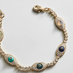 Iris Evil Eye Tennis Bracelet - Iris Evil Eye