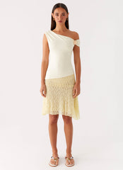 Catch Flights Top - Yellow