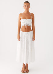 Evi Halterneck Top - Ivory